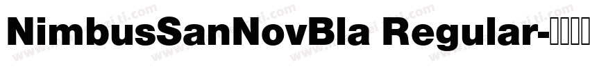 NimbusSanNovBla Regular字体转换